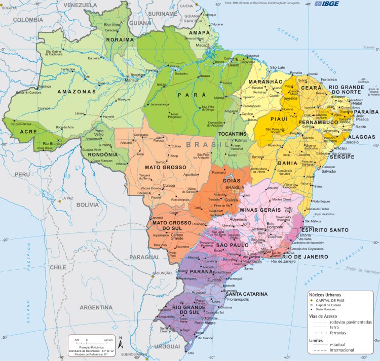 Resumo sobre Mapas do Brasil